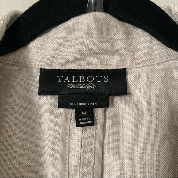 Talbots Irish Linen Jacket Top - Picture 4 of 6